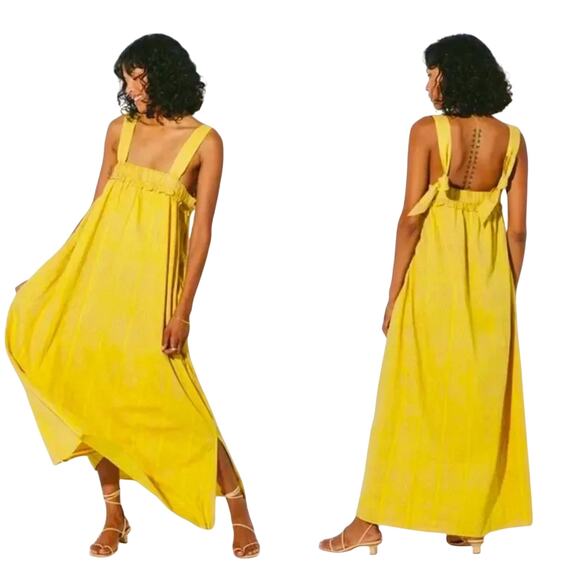 Cleobella Melani Yellow Ankle Dress, Size XL, New with Tag - Picture 1 of 6